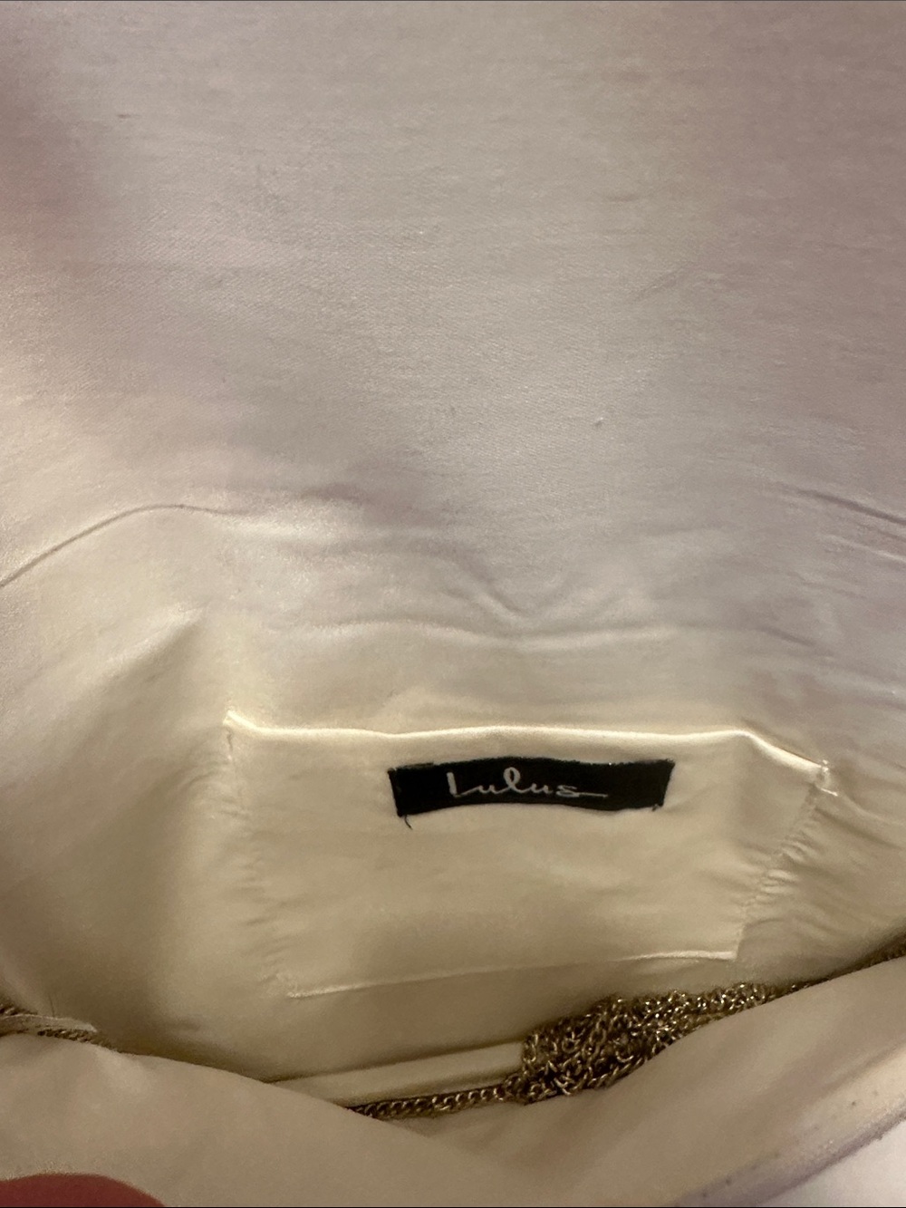 Lulu's White Beaded Evening Clutch - Picture 4 of 4